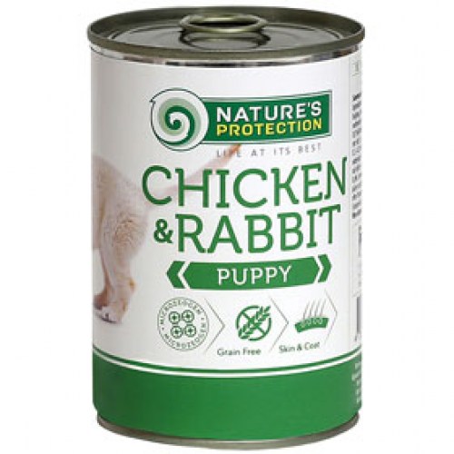 Natures Protection Puppy Chicken,Rabbit 400g